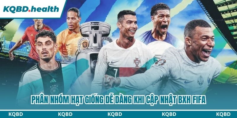 BXH FIFA 17 Phân nhóm hạt giống dễ dàng khi cập nhật BXH Fifa